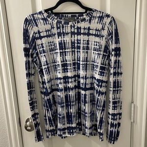 Vince Blue and White T-Shirt